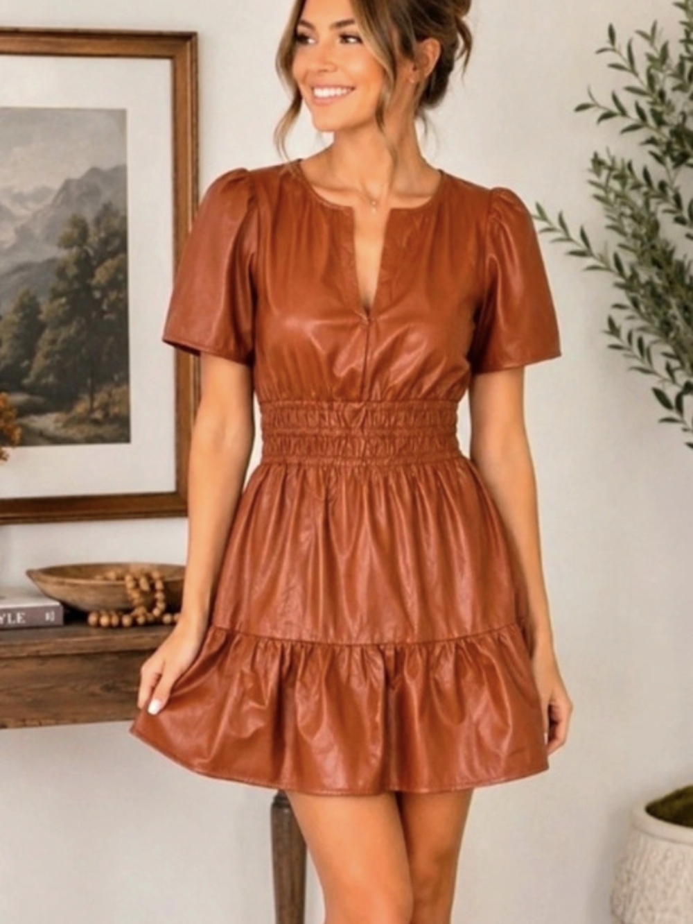 Anthropologie Dress in Brown Like New